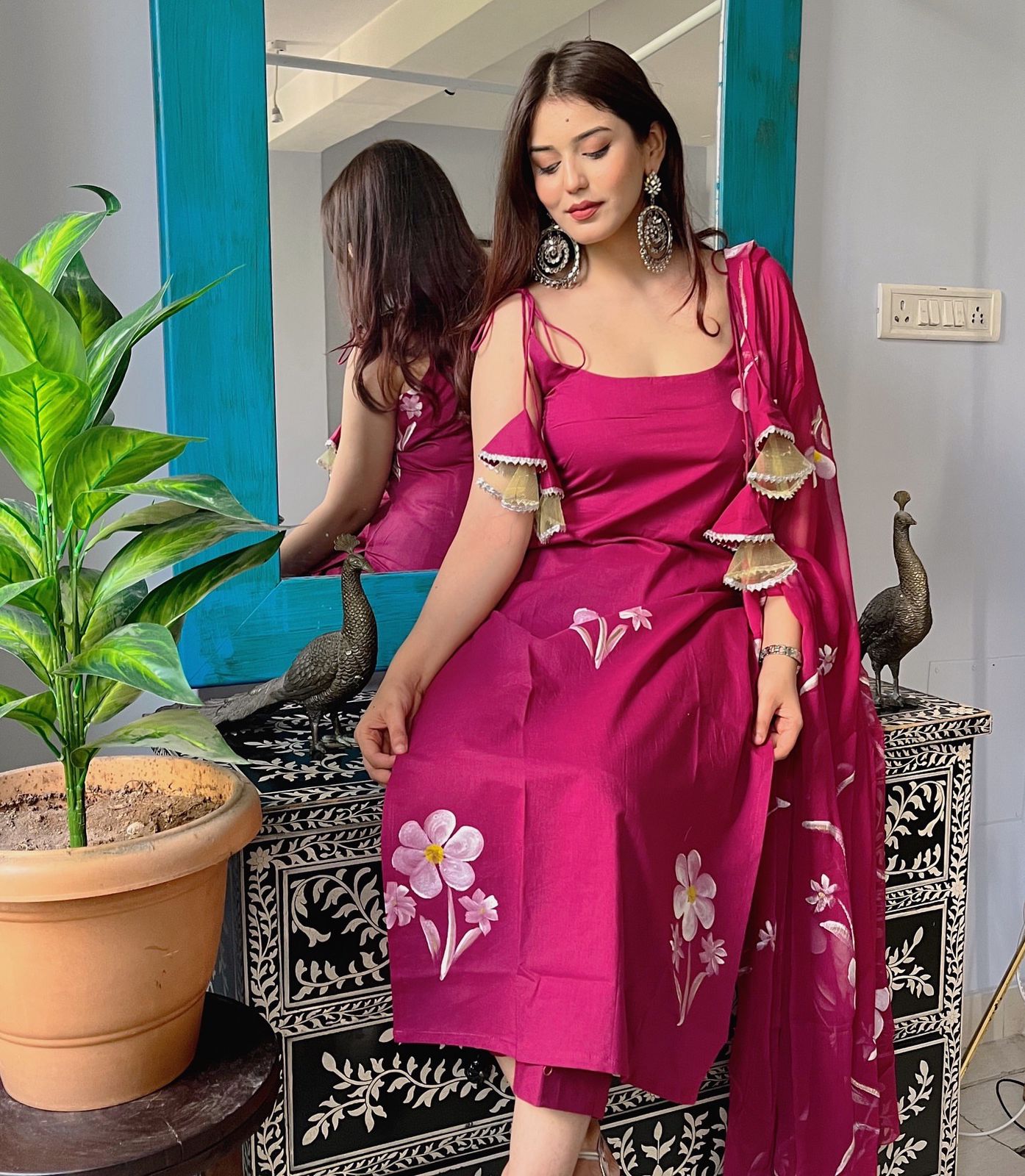 Rangriti Handpainted Salwar Suit