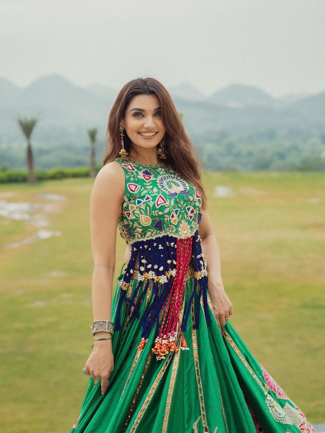Morni Mosaic Navratri Lehenga Choli