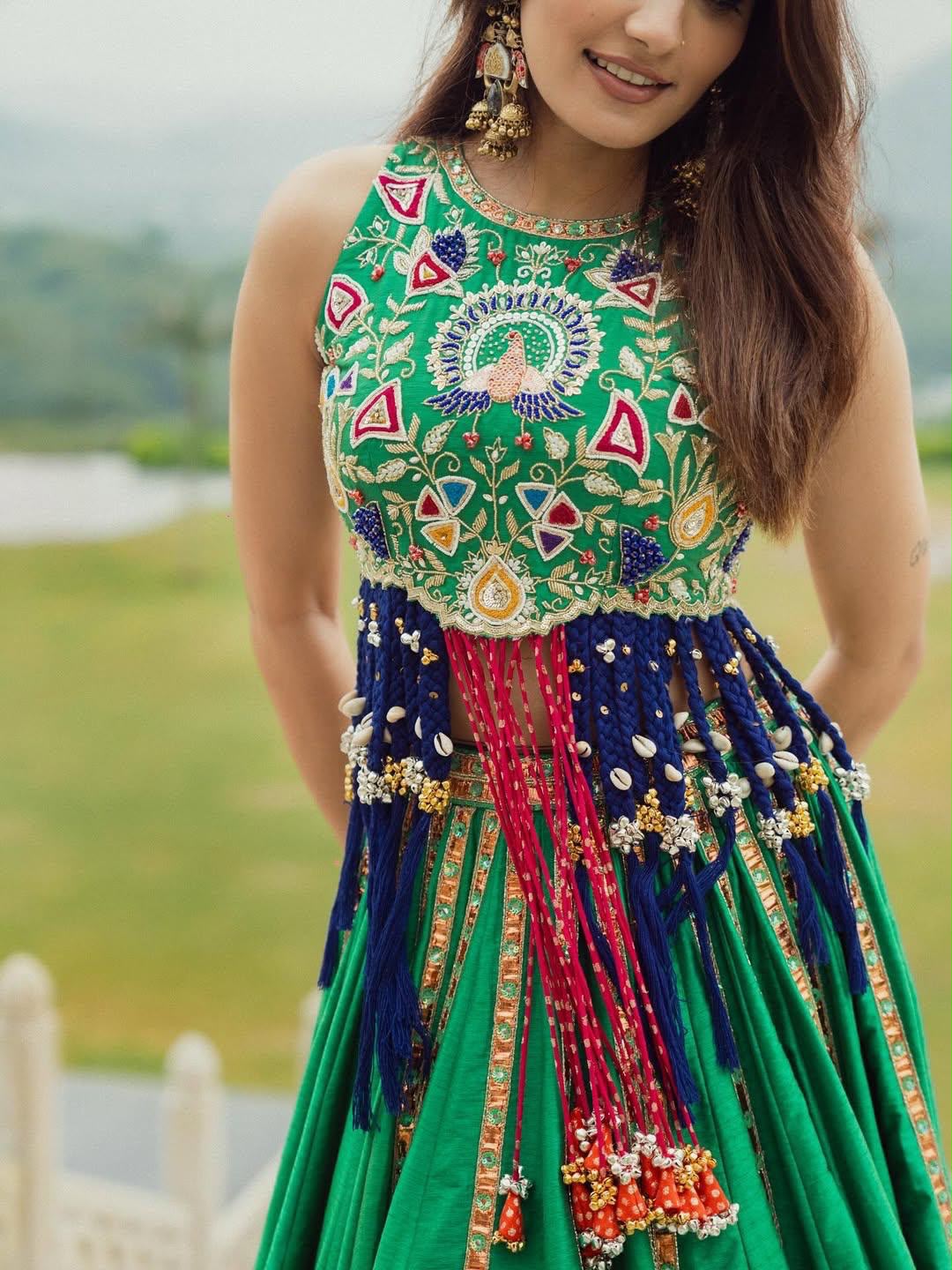 Morni Mosaic Navratri Lehenga Choli