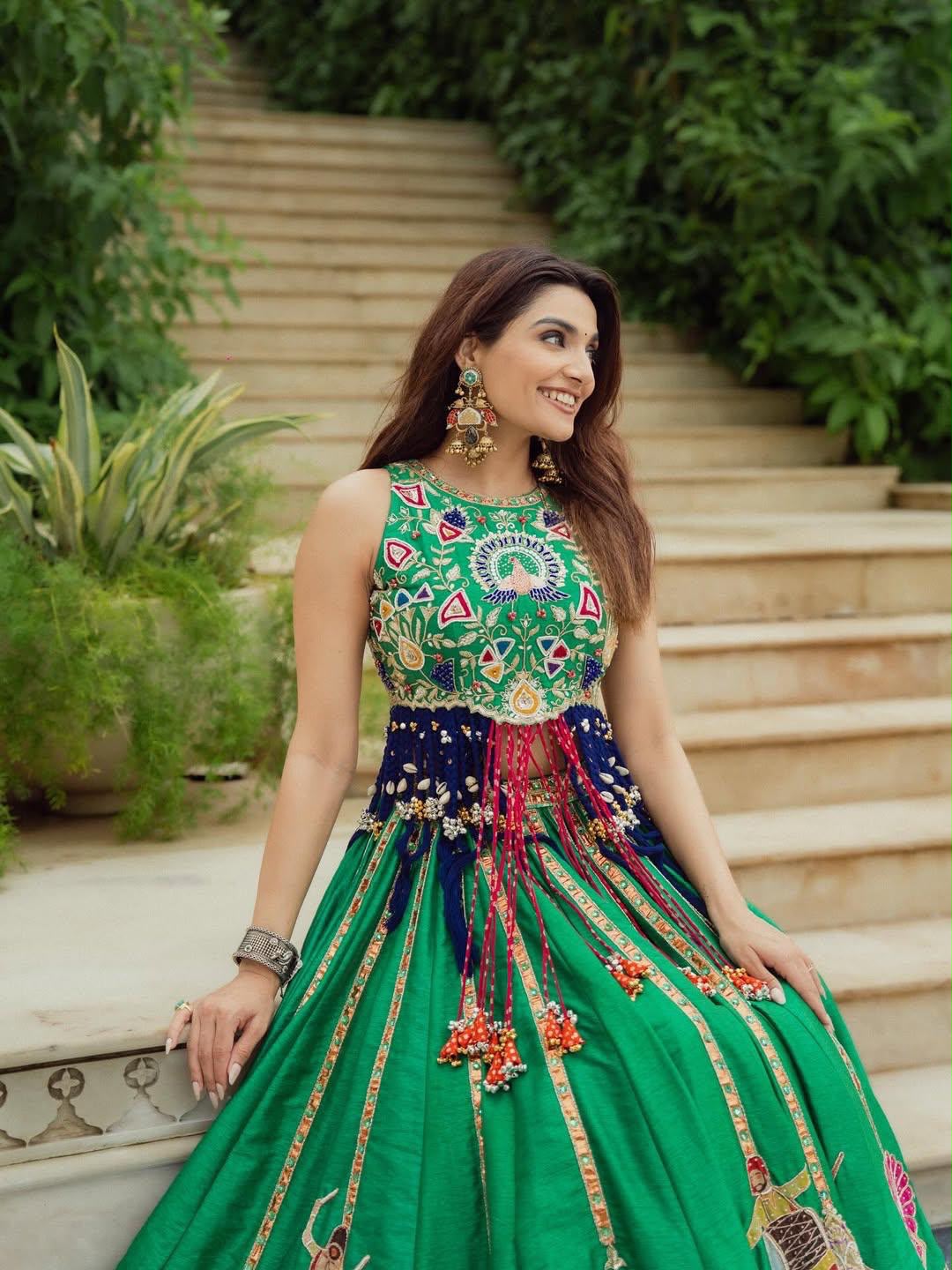 Morni Mosaic Navratri Lehenga Choli