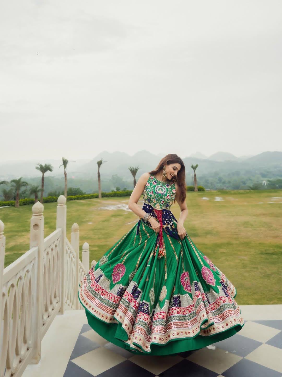 Morni Mosaic Navratri Lehenga Choli