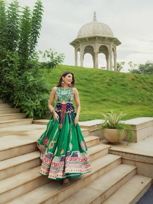 Morni Mosaic Navratri Lehenga Choli