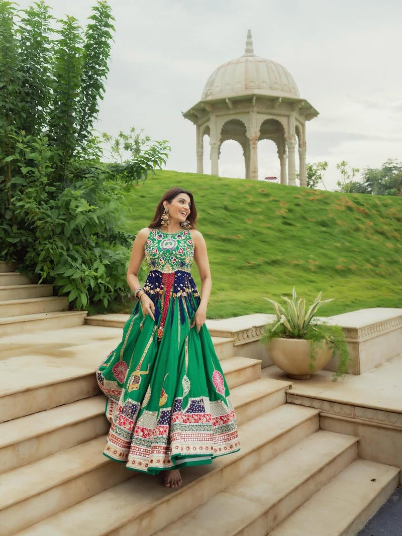 Morni Mosaic Navratri Lehenga Choli