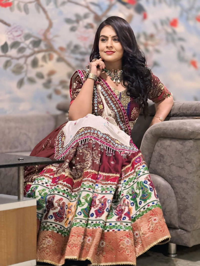Vrinda Velvet Navratri Lehenga Choli
