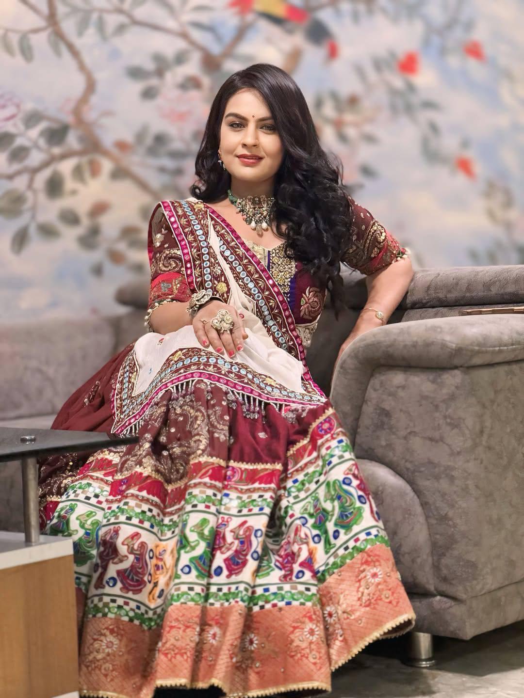 Vrinda Velvet Navratri Lehenga Choli