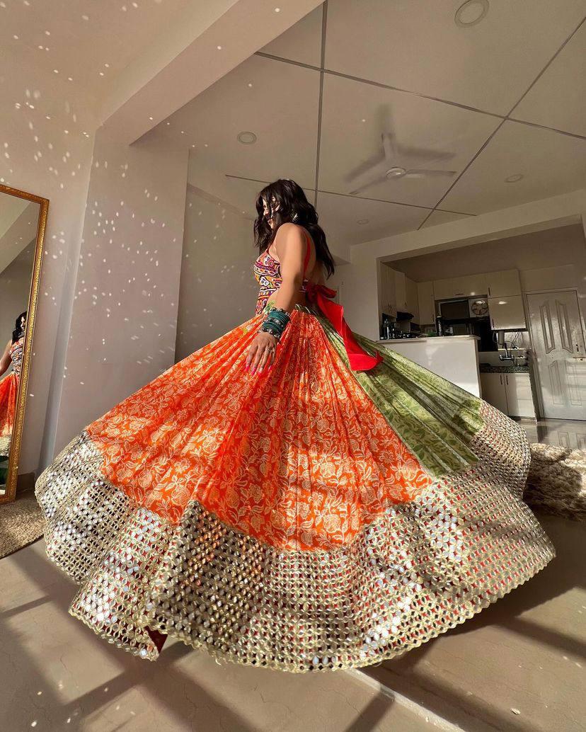 Rangila Mirror Navratri Lehenga Choli