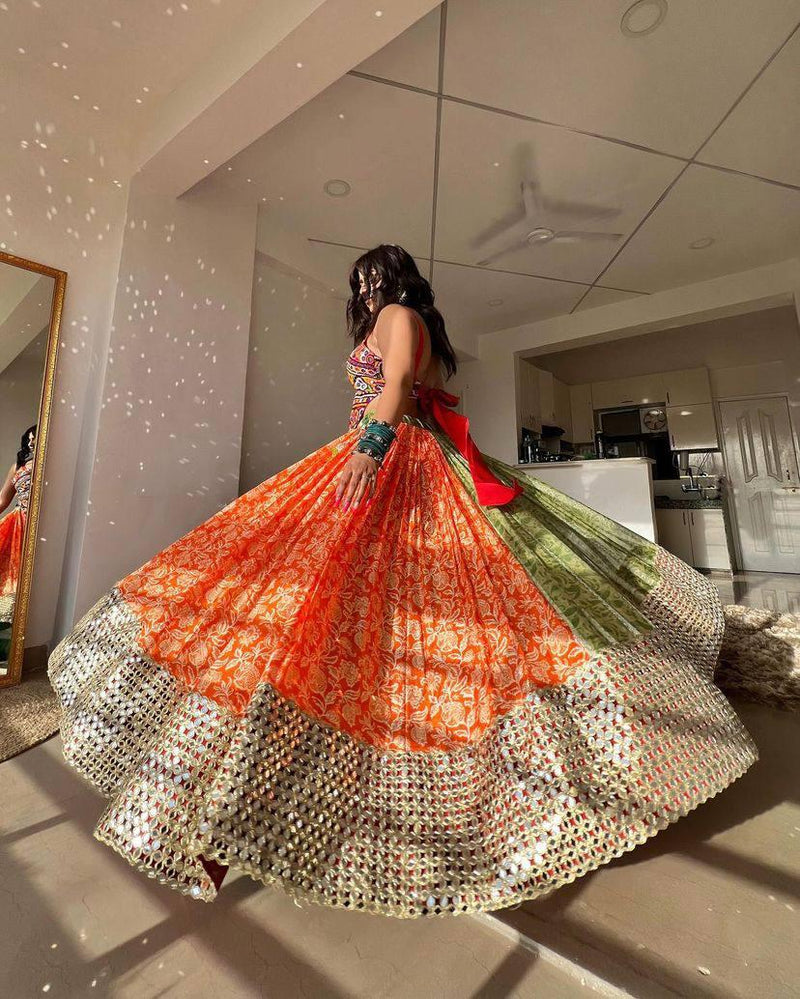 Rangila Mirror Navratri Lehenga Choli