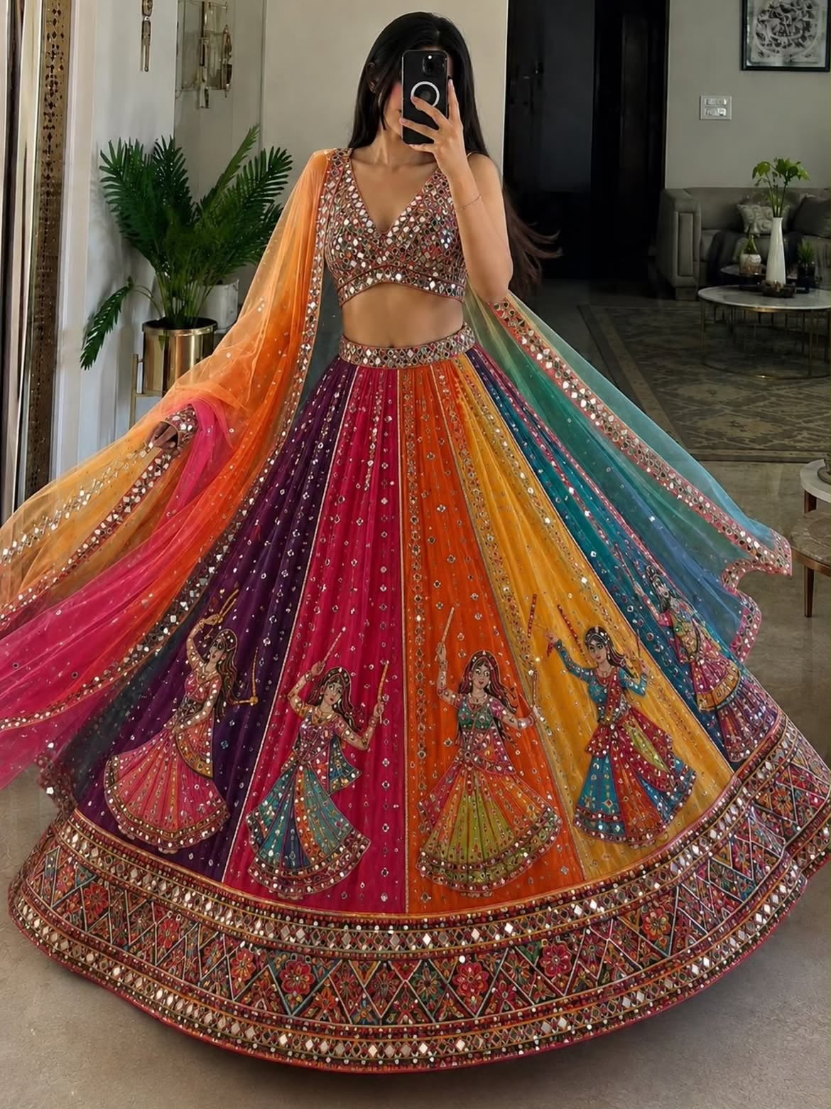 Garbani Rangrani Navratri Lehenga Choli