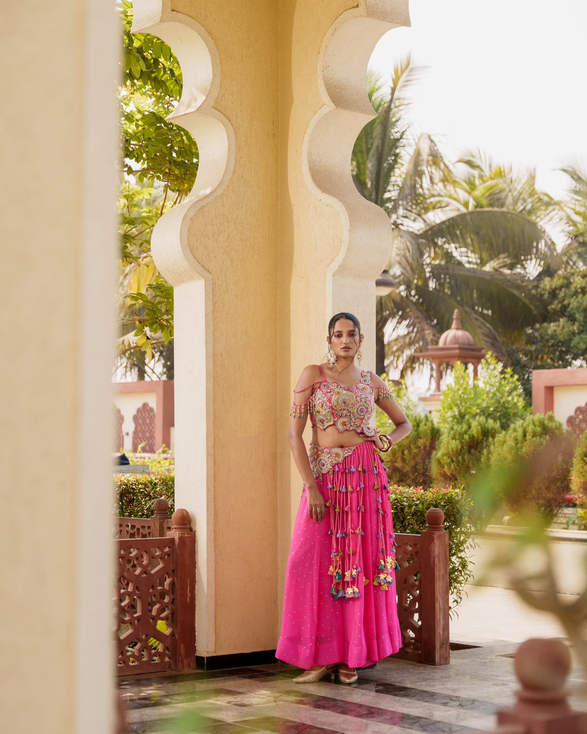 Gullabi Ratri Navratri Lehenga Choli