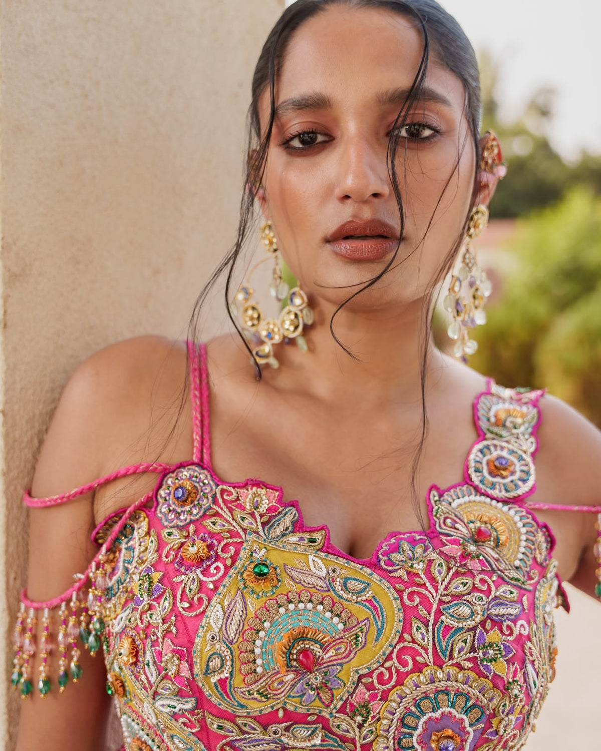 Gullabi Ratri Navratri Lehenga Choli