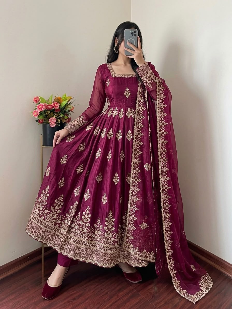 Mehfil-e-Bahar Anarkali Set