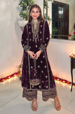 Festive Velvet Glow Palazzo Set
