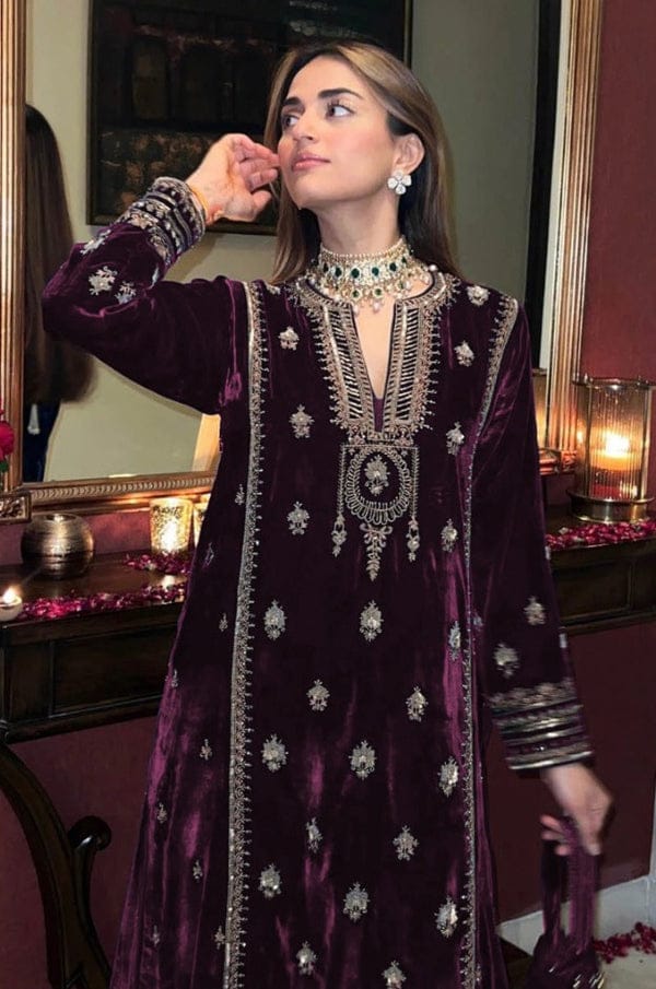 Festive Velvet Glow Palazzo Set