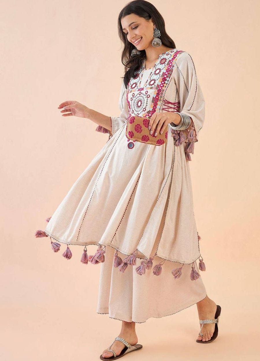 Boho Loom Khadi Indo-Western Set