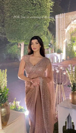 Zariyah-E-Noor Shimmer Saree