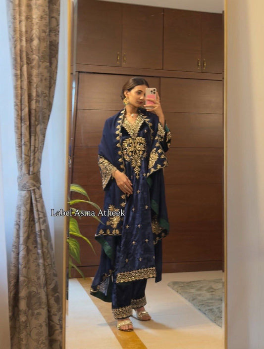 Royal Blue Velvet Suit