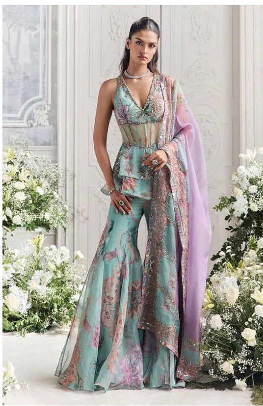 Aqua Noor Sharara Suit Set