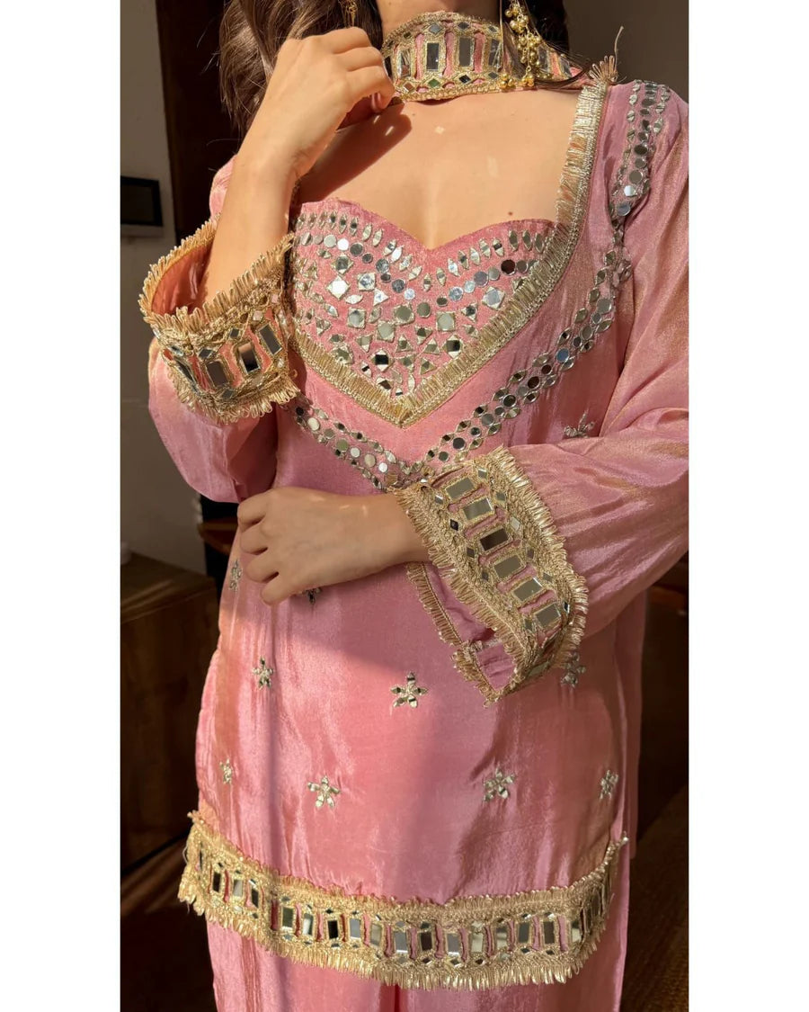 Urban Riwaaz Tissue 4-Piece Bustier Set