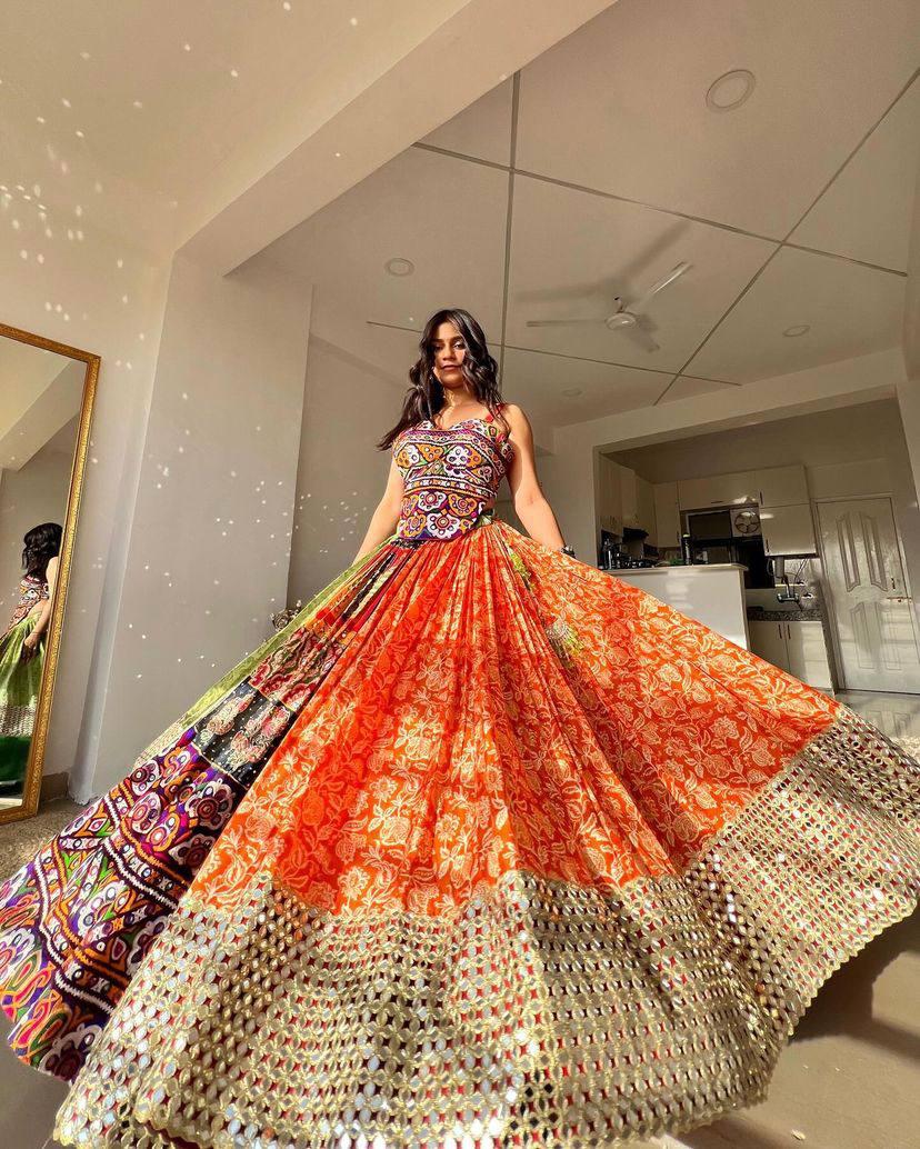 Rangila Mirror Navratri Lehenga Choli