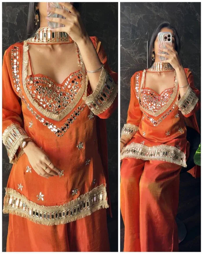Urban Riwaaz Tissue 4-Piece Bustier Set
