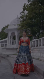 Leheriya Garba Glam Lehenga