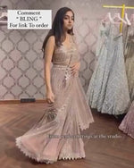 Champagne & Sequin Glimmer Lehenga Saree
