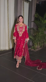 Rani-e-Laal Salwar Suit