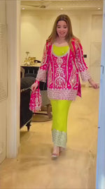 Desi Fusion Jacket Suit Set