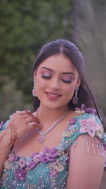 Blushing Bloom Floral Lehenga Set