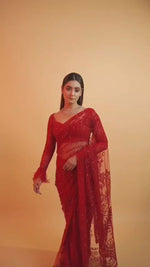Apsara Crimson Bling Drape