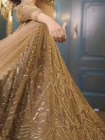 Dazzling Aurelia Golden Lehenga Choli