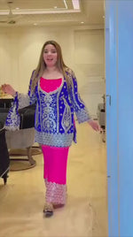 Desi Fusion Jacket Suit Set