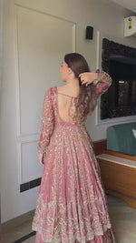Maayeri Rose Pink Gharana Set